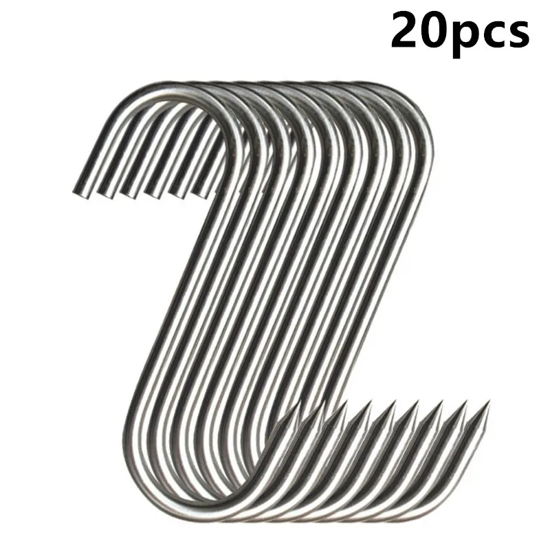 Kitchen Baking Ware - Stainless Steel S Hooks with Sharp