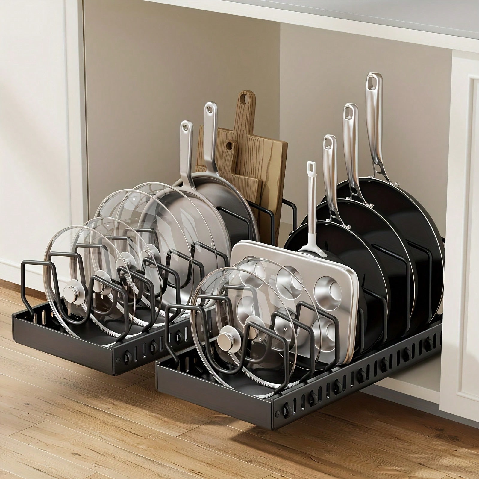 Kitchen Baking Store - 1/2pcs Cabinet Pull-Out Storage Box For