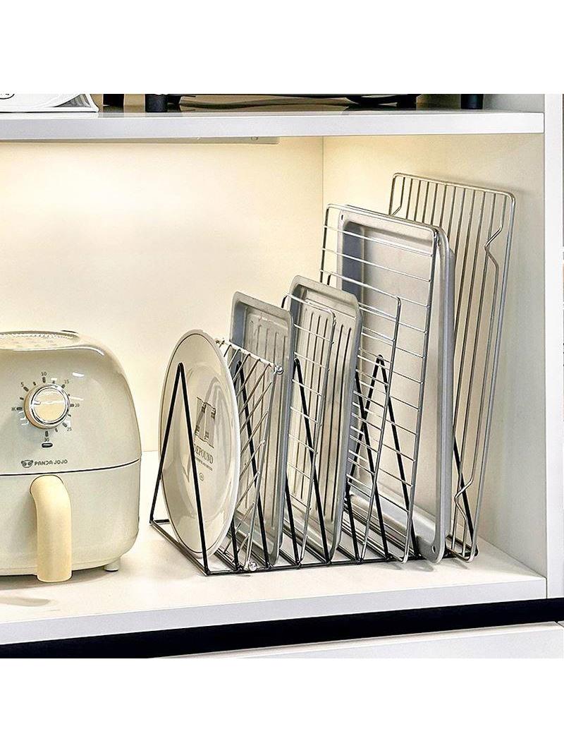 Kitchen Baking Pan Organizer - Kitchen Storage Rack Iron Art Baking