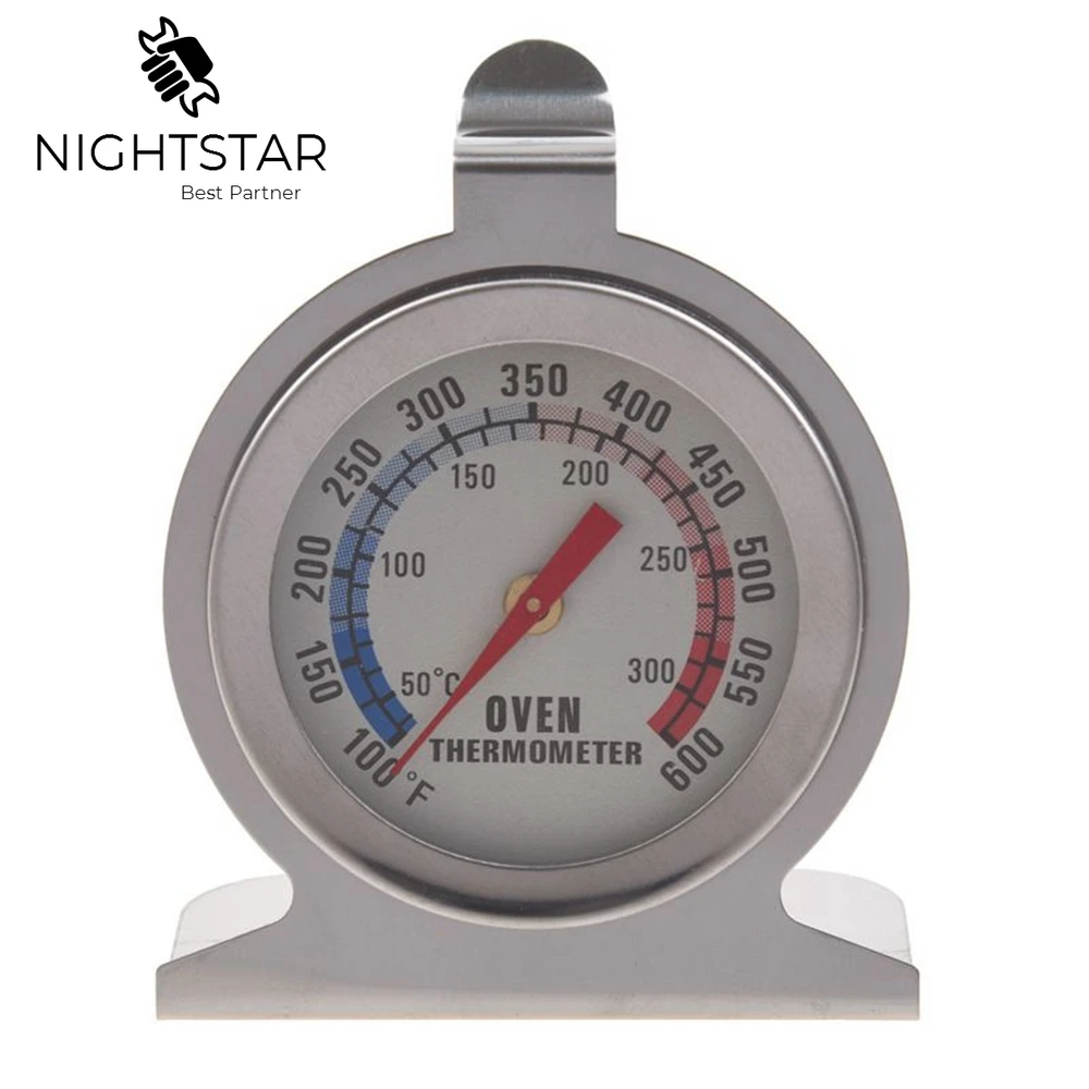 Oven Thermometer Analog - 50-300 Degree High-grade Large Oven Stainless