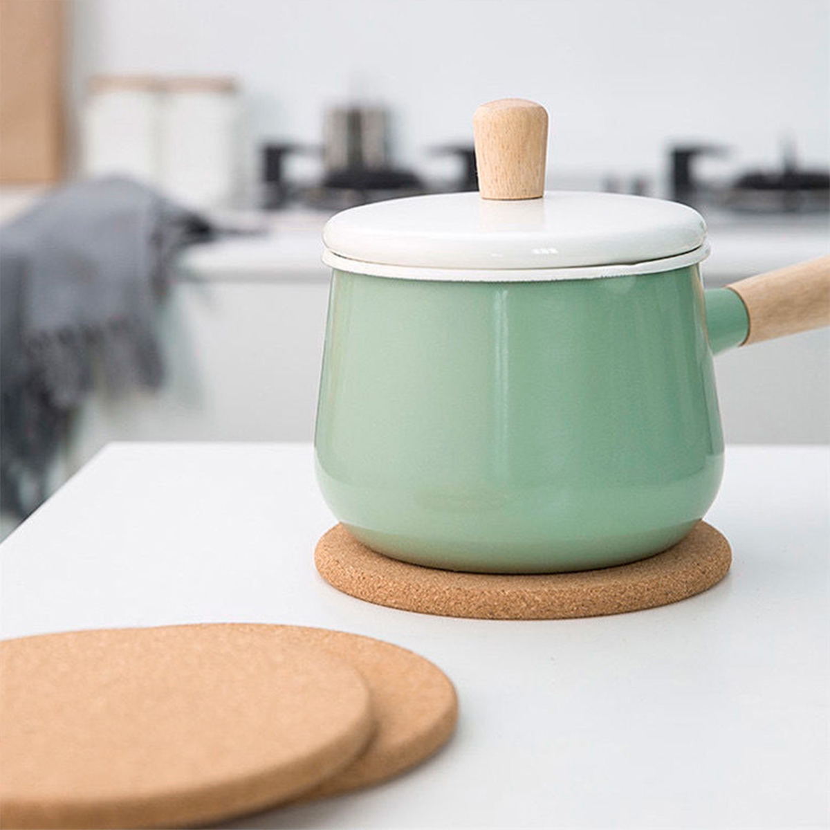 Cork Pot Holder Heat Resistant – Kitchen Baking Pan Organizer recenzja i cena