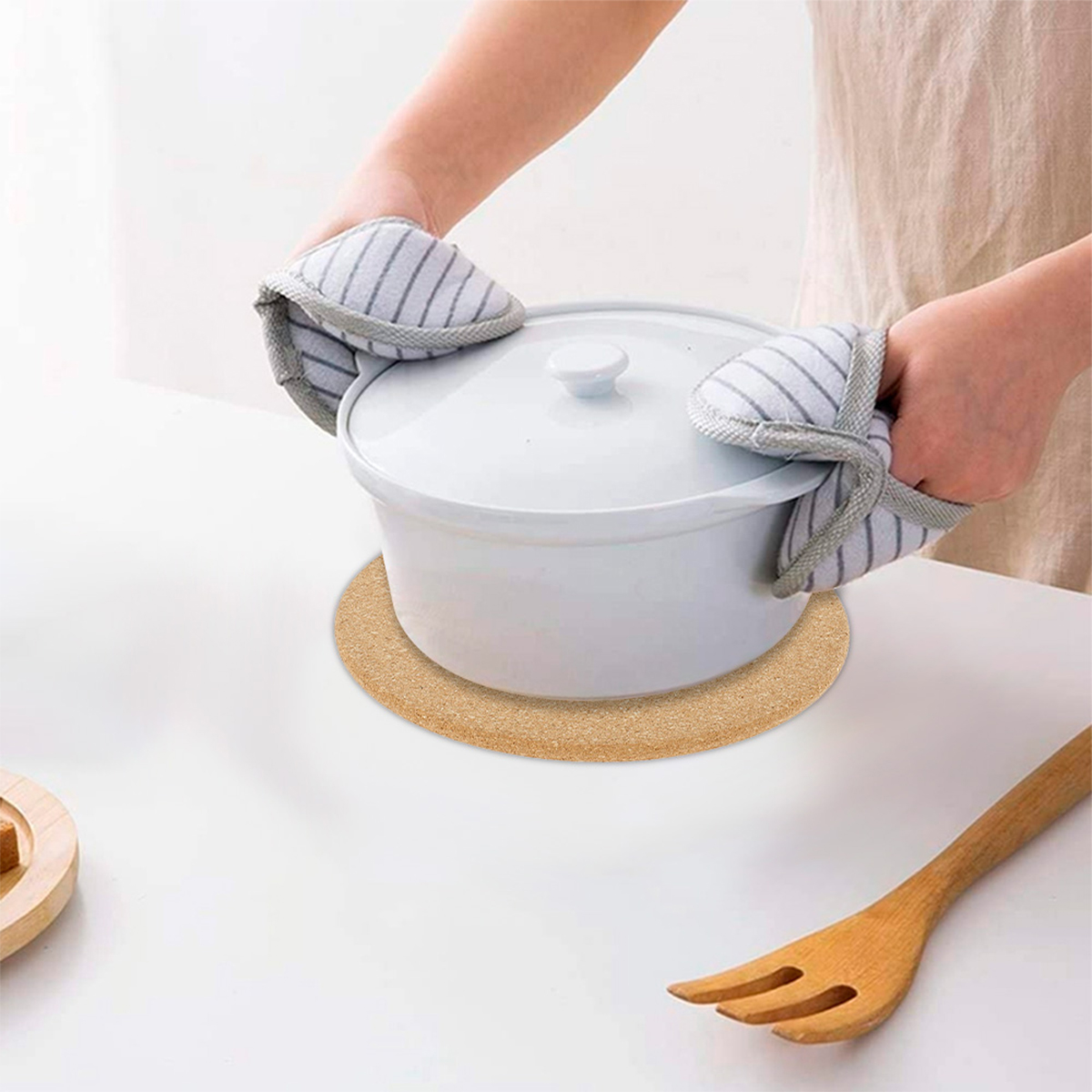 Cork Pot Holder Heat Resistant – Kitchen Baking Pan Organizer recenzja i cena