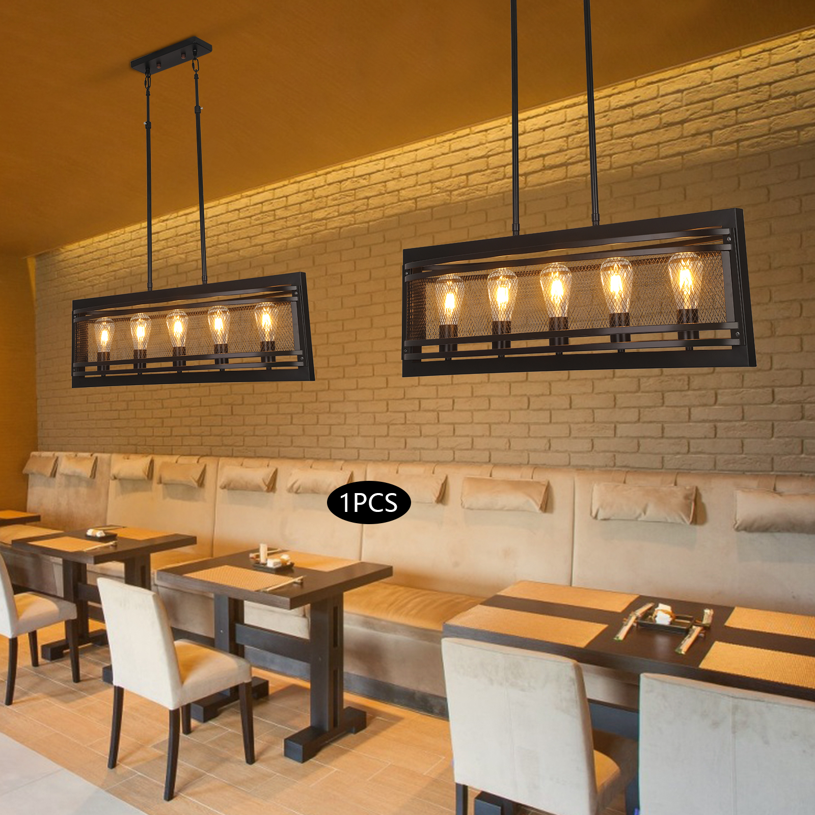 5-Light Linear Pendant Lightin – Kitchen Baking Island recenzja i cena
