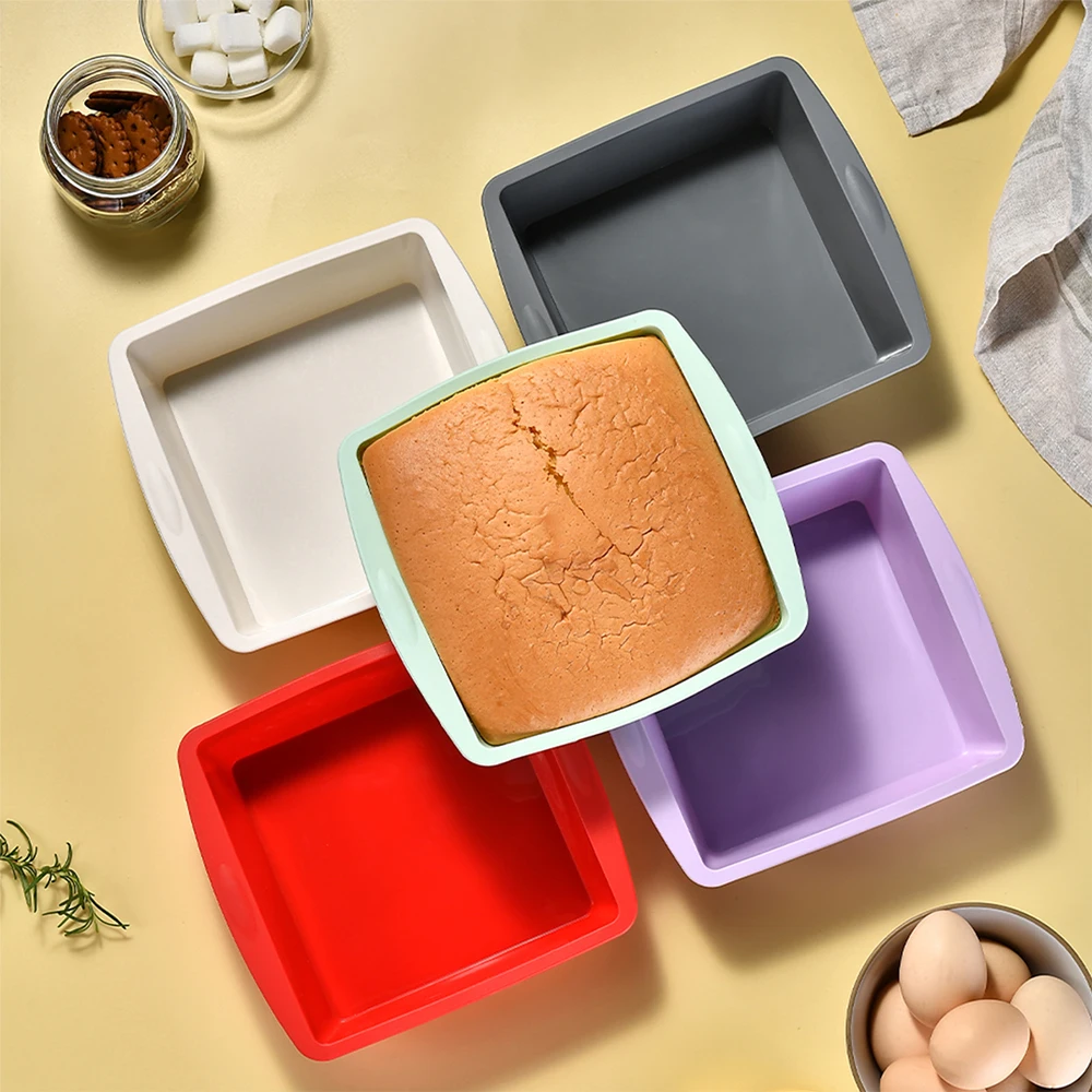 1/4Pcs Silicone Square Cake Mo – Kitchen Baking Ware recenzja i cena