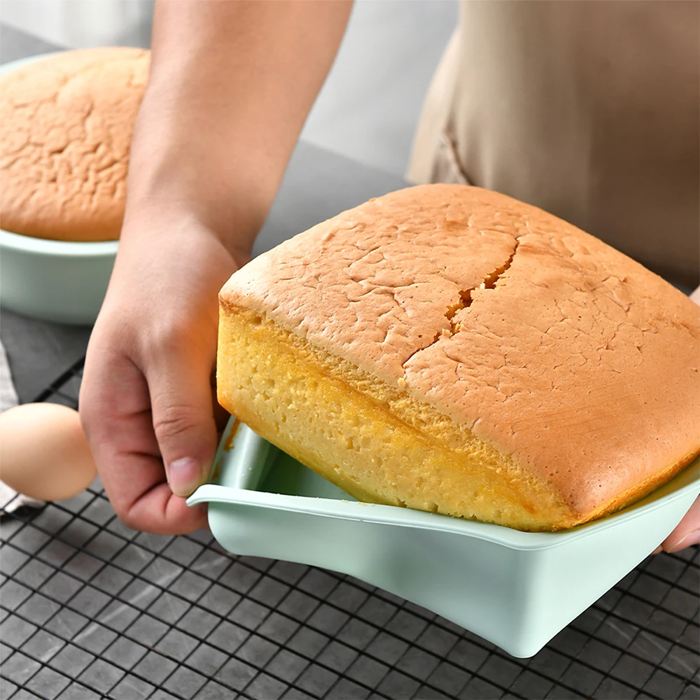 1/4Pcs Silicone Square Cake Mo – Kitchen Baking Ware recenzja i cena