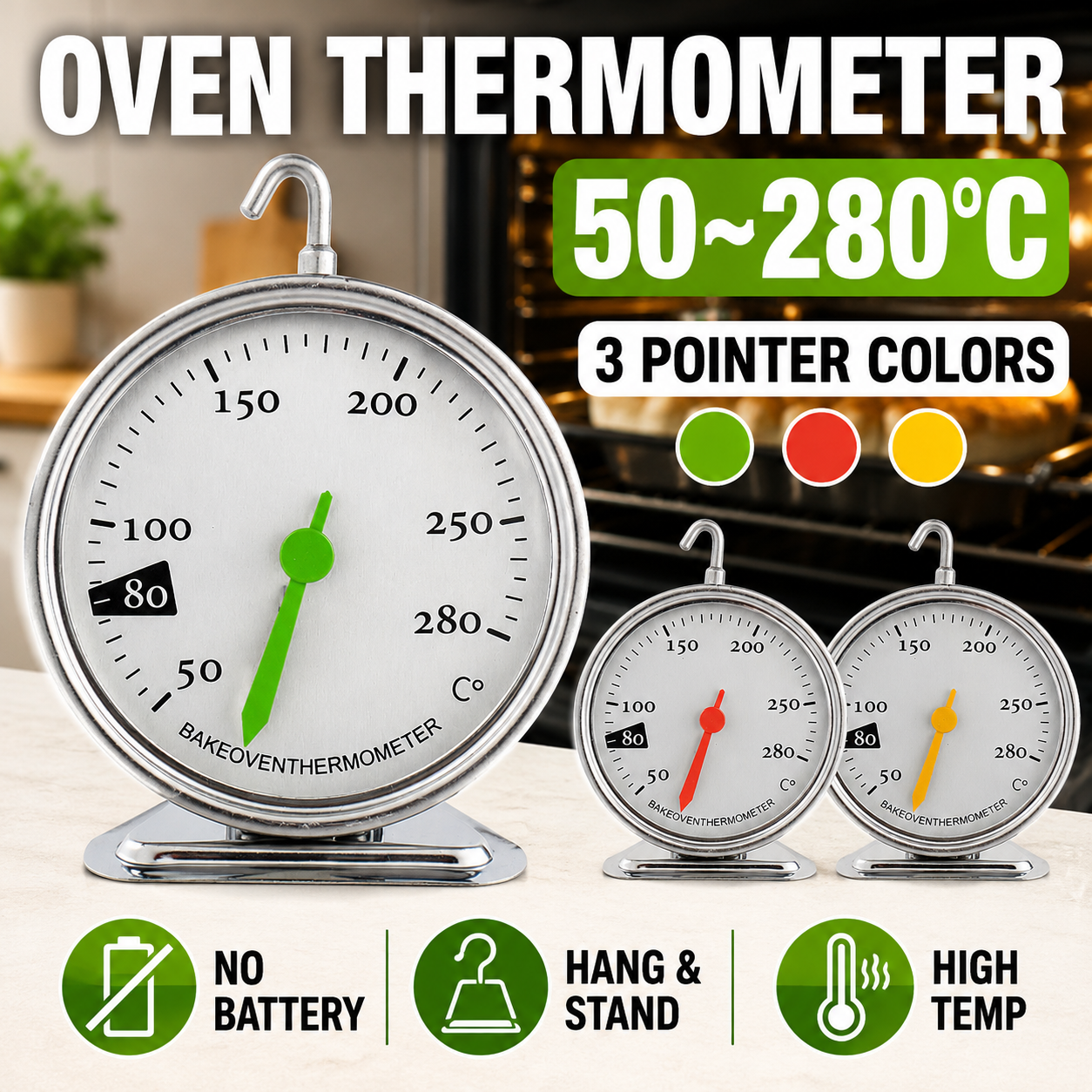 Analog Oven Thermometer 50-280 – Oven Thermometer Analog recenzja i cena