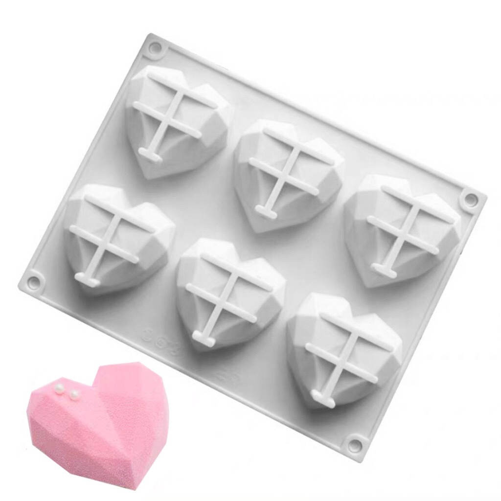 3D 6 Cavity Diamond Love Silic – Kitchen Baking Store recenzja i cena