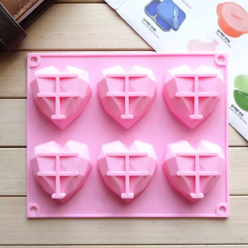 3D 6 Cavity Diamond Love Silic – Kitchen Baking Store recenzja i cena