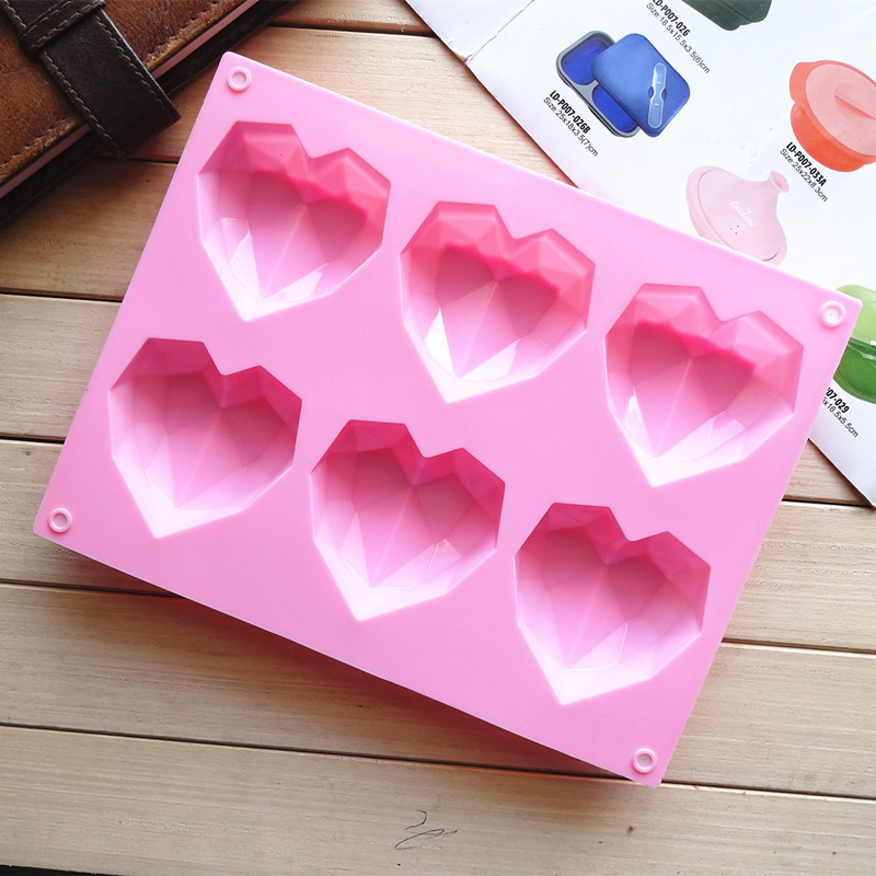 3D 6 Cavity Diamond Love Silic – Kitchen Baking Store recenzja i cena