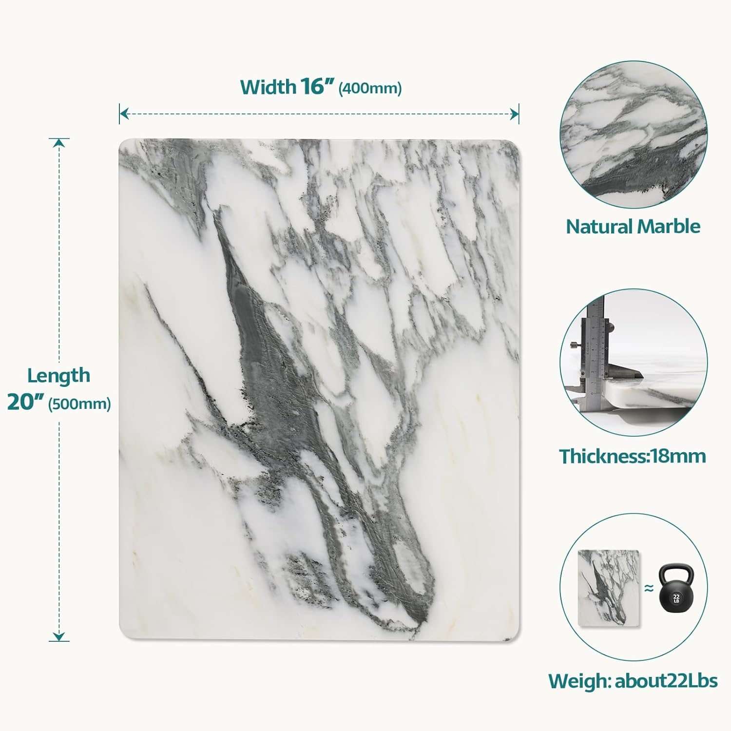 Marble Stone Cutting Board For – Kitchen And Baking recenzja i cena