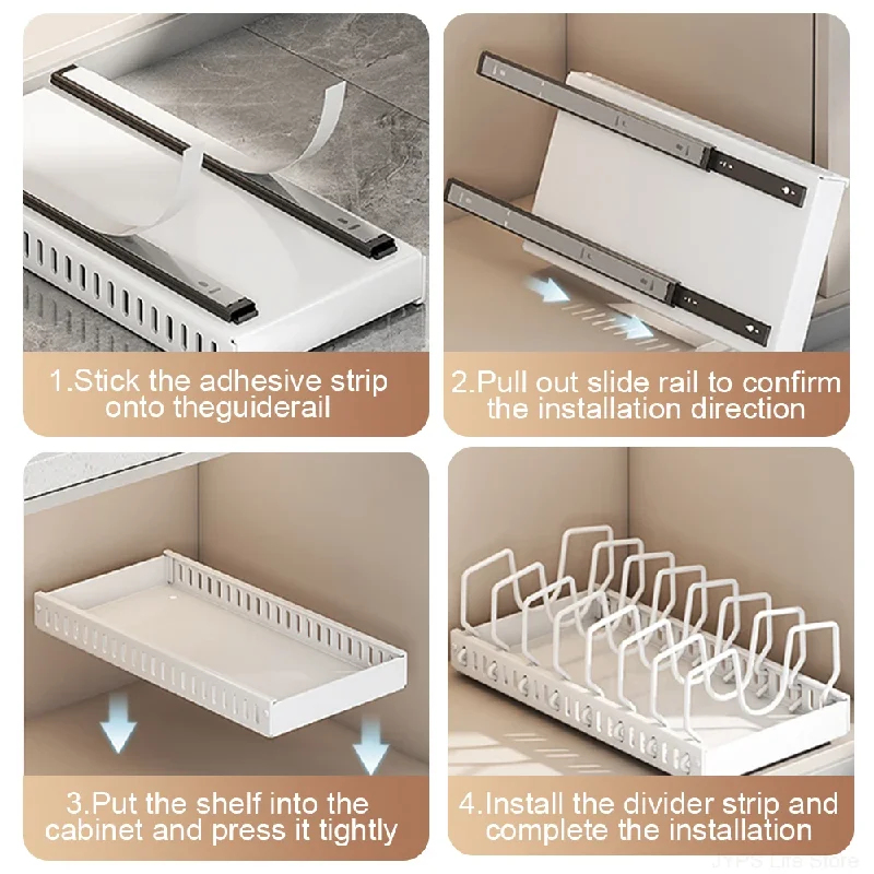 Sliding Kitchen Pull Out Pots  – Kitchen Baking Pan Organizer recenzja i cena