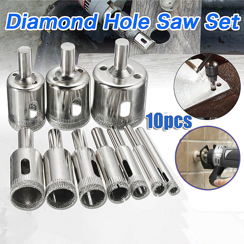 10PCS 3-50mm Diamond Hole Saw  – Rolling Pin Marble recenzja i cena
