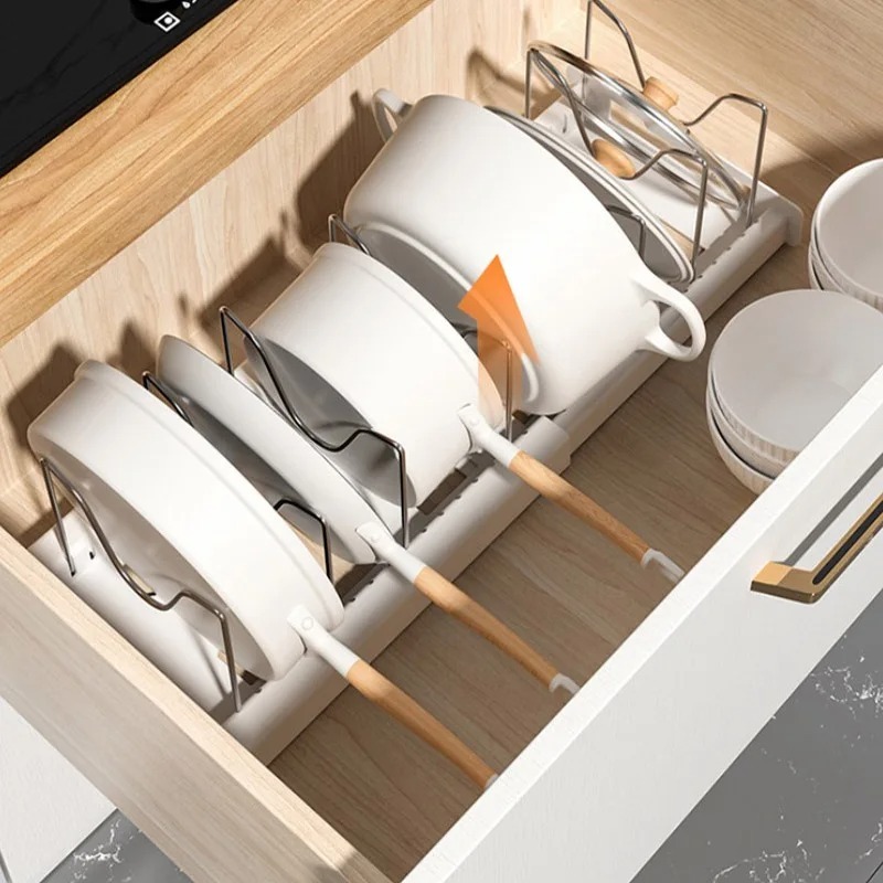 Expandable Kitchen Cabinet Pot – Kitchen Baking Pan Organizer recenzja i cena