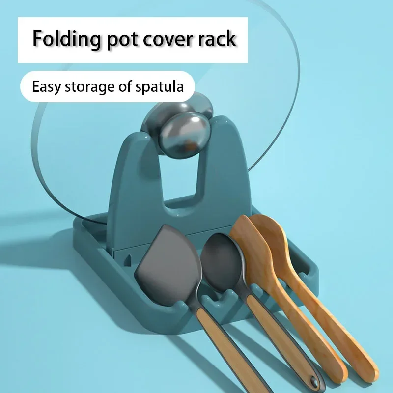 1pc Foldable Pot Lid Rack  Sta – Kitchen Baking Pan Organizer recenzja i cena