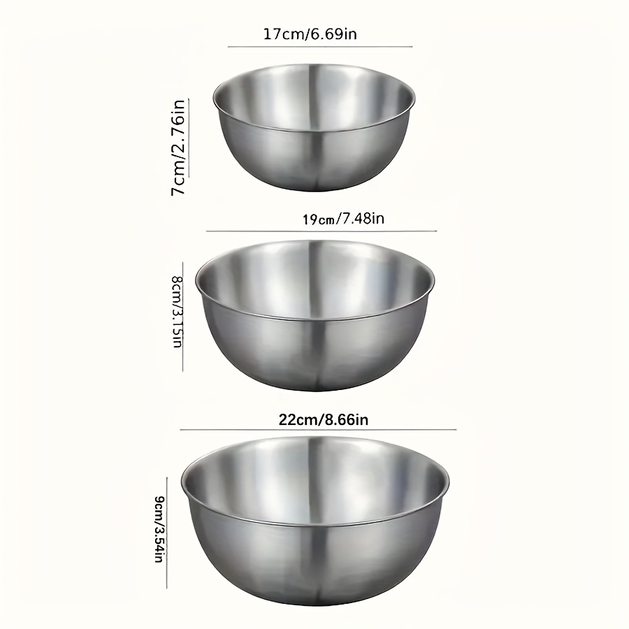 3pcs Stainless Steel Salad Bow – Kitchen Baking Store recenzja i cena